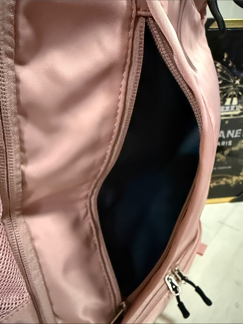 Blush Pink Multi-Pocket Backpack - Picture 11 of 12